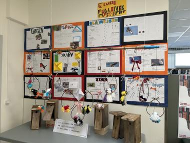 Udstilling fra skolefesten